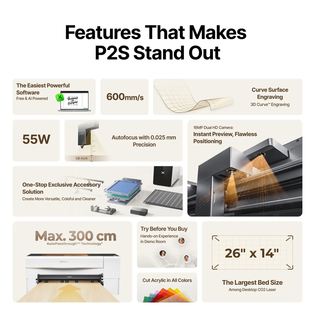 xTool P2S + F1 Ultra Bundle 4
