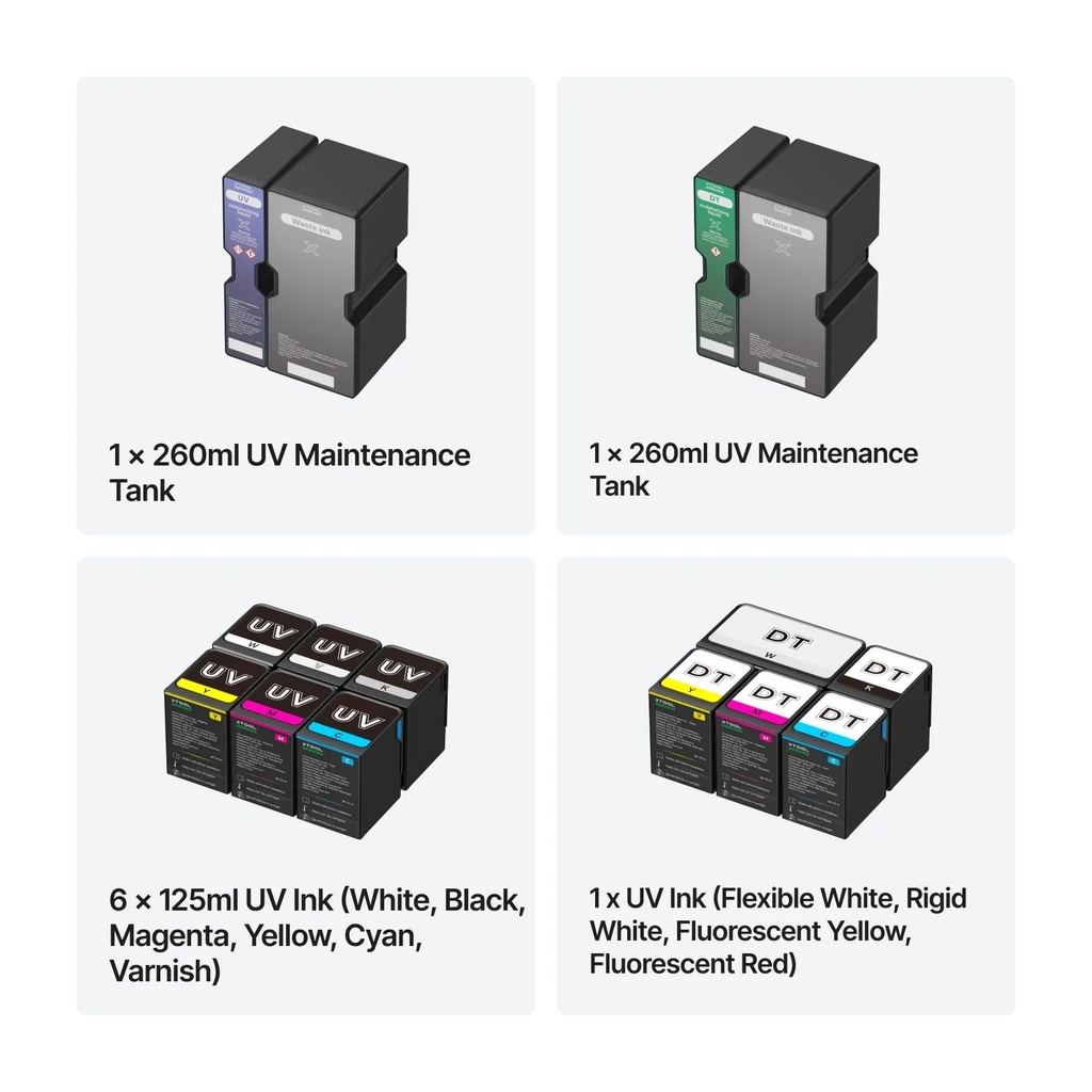 xTool UV Ink Set for O1 (6 × 125 ml) 4