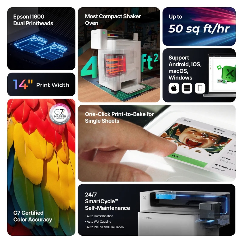 xTool Apparel Printer Plus Versatile Bundle 4