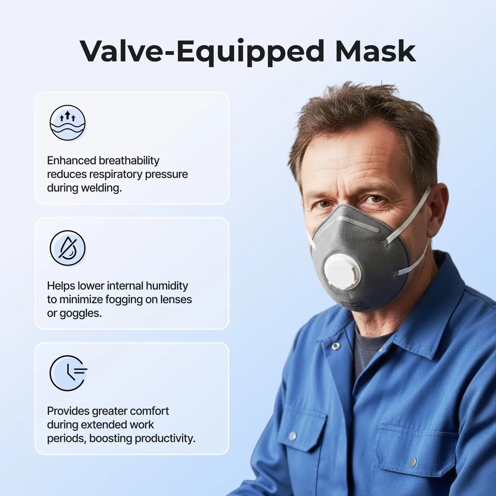 N95 Respirator Masks with Valve (50 pcs) 2