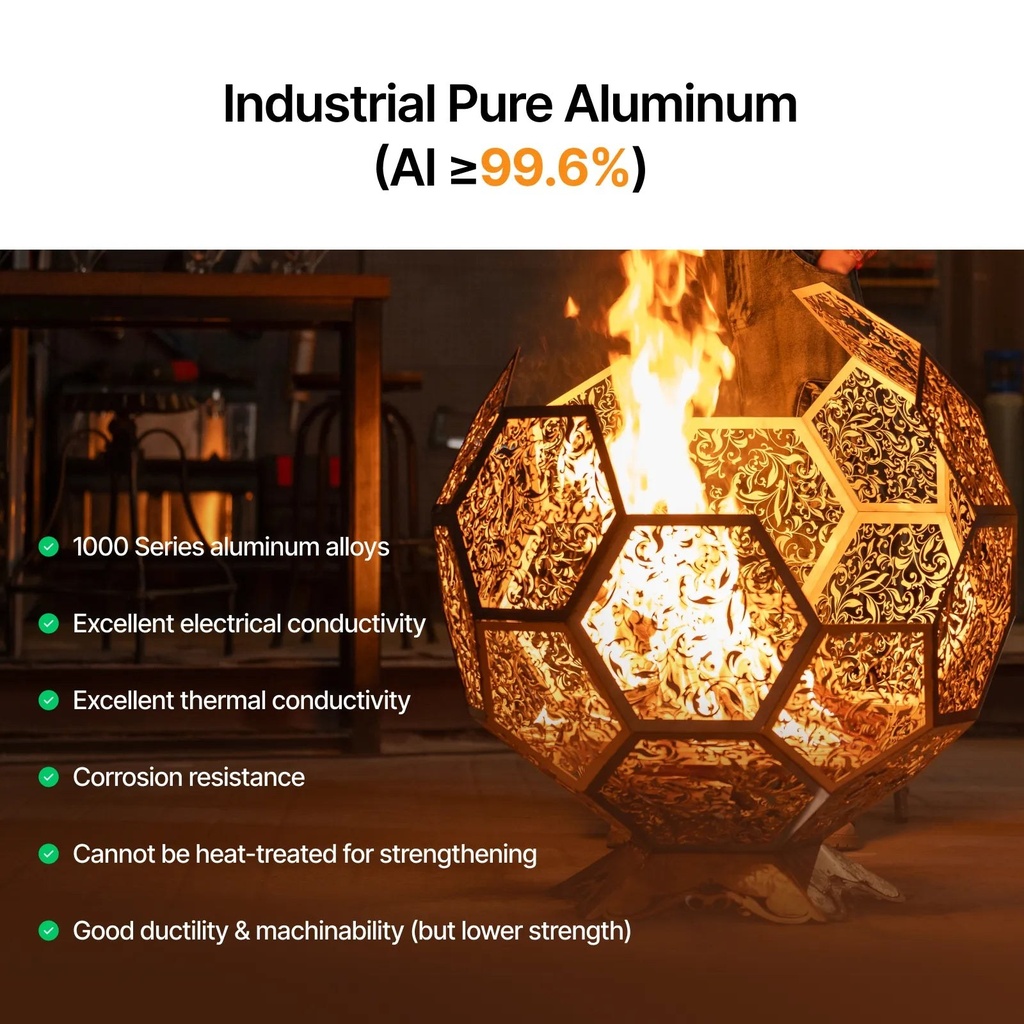 Aluminium 1060 Plates 2 mm, 61 × 61 cm (5 pcs) 4