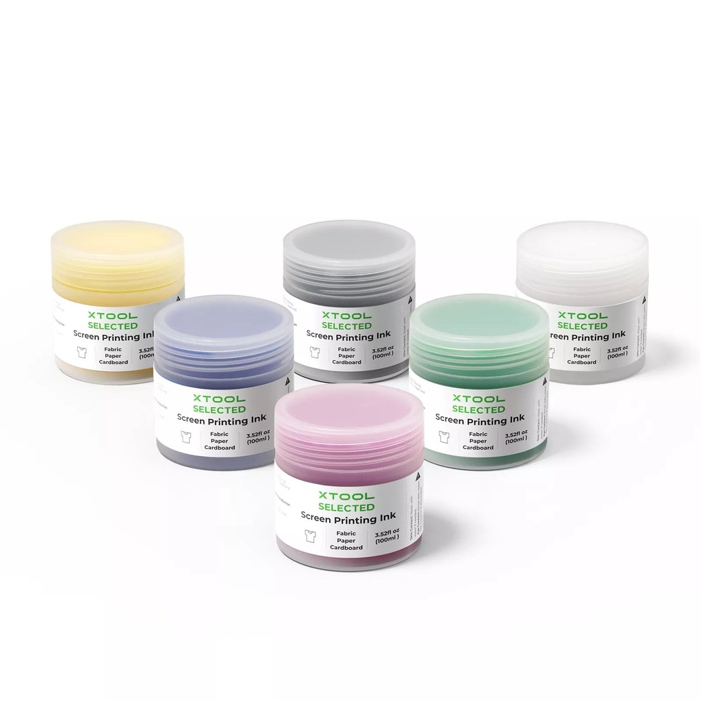 Screen Printing Ink Set – Glow in the Dark (6 × 100 ml) 4