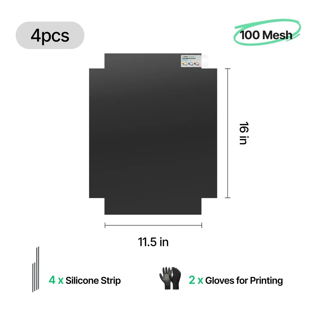 xTool Fast-Engrave Screens 200 Mesh 11.5 × 16" (4 pcs) 3