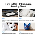 White HIPS Vacuum Forming Film 0.5 mm (20 pcs) 4