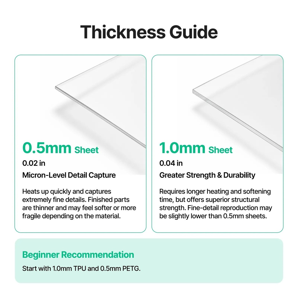 White HIPS Vacuum Forming Film 0.5 mm (20 pcs) 6