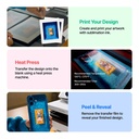 White Printable Sublimation Heat Transfer Film (20 pcs) 4