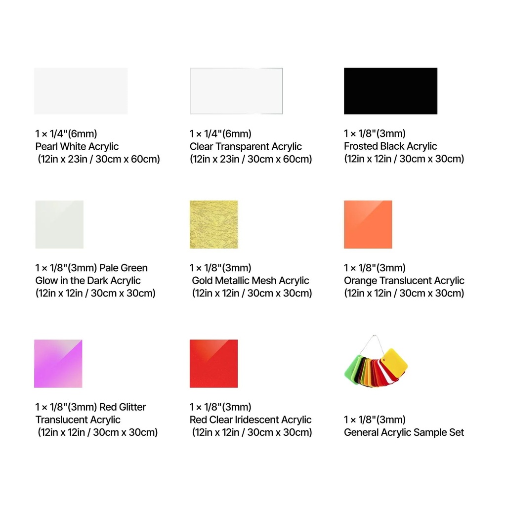 xTool P2/P2S Laser Material Education Package 4