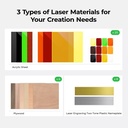 xTool S1 Laser Material Kit (34 pcs) 6