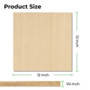 Basswood Plywood 3 mm, 12 × 12" (30 pcs) 6