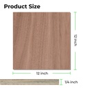 Walnut Plywood 3 mm, 30 × 30 cm (6 pcs) 4