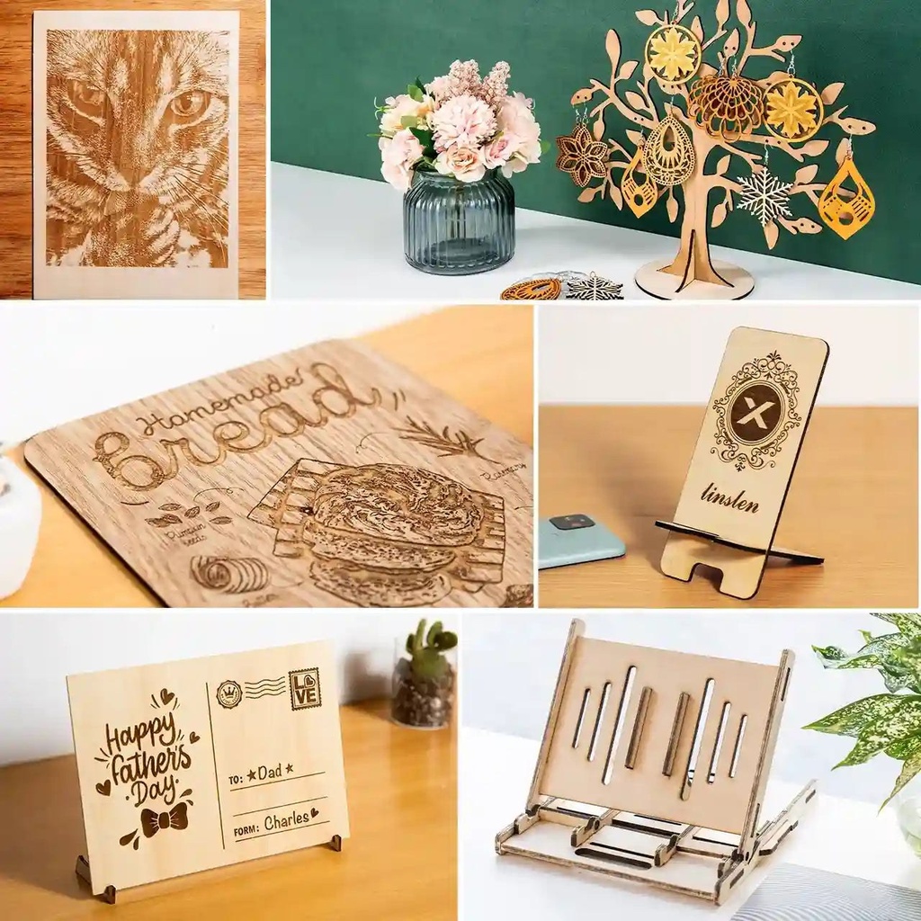 Basswood Plywood Sheets 30 × 30 cm (4 pcs) 3