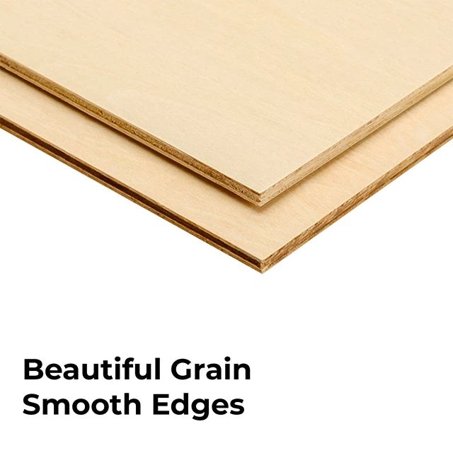 Basswood Plywood Sheets 30 × 30 cm (4 pcs) 4