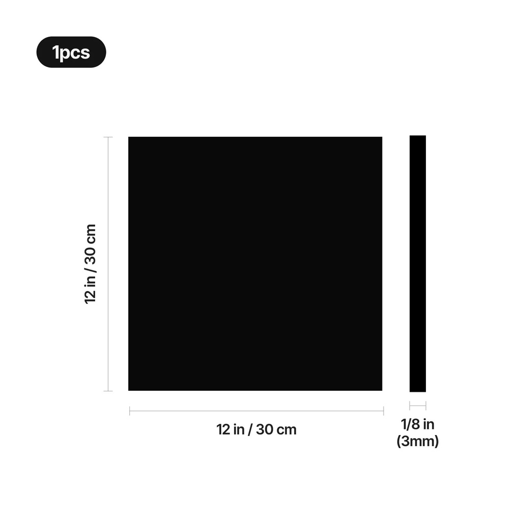 Glossy Acrylic Sheets 1 mm (10 pcs) – B 3