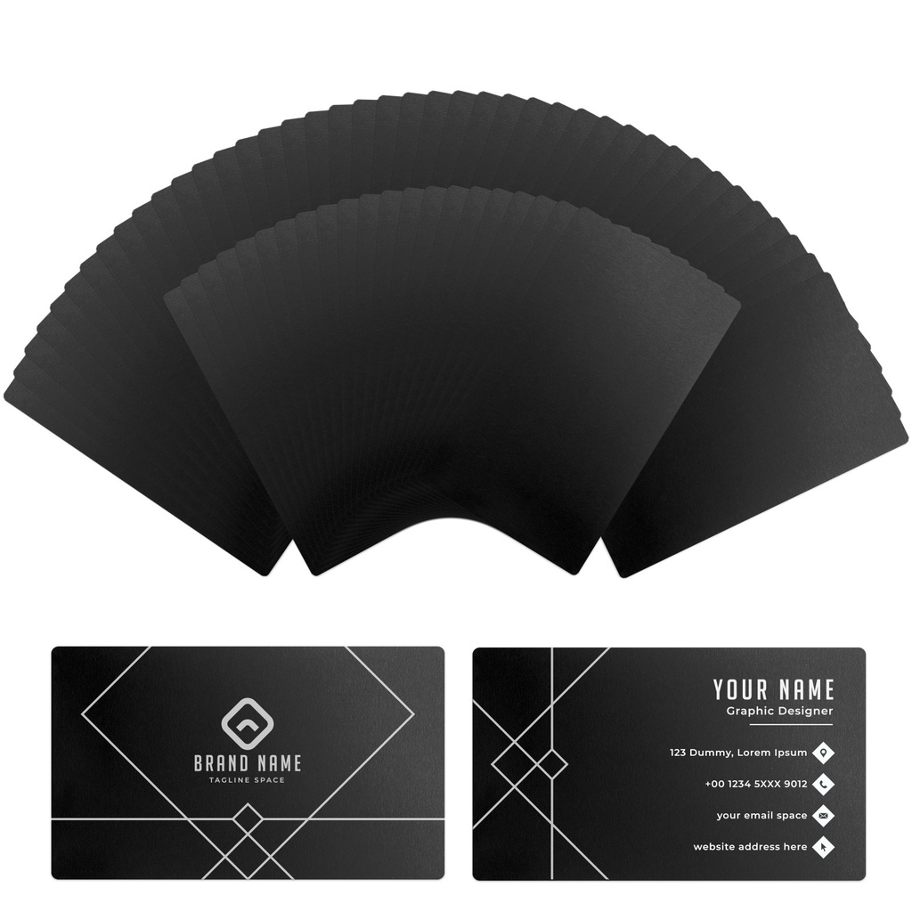 Frosted Aluminium Business Cards (300 pcs) 6