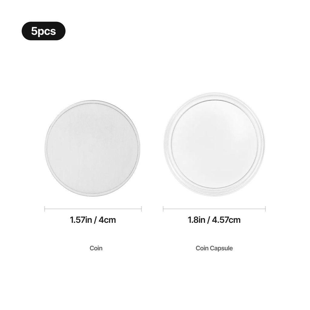 Blank Commemorative Coins 40 mm (5 pcs) 3