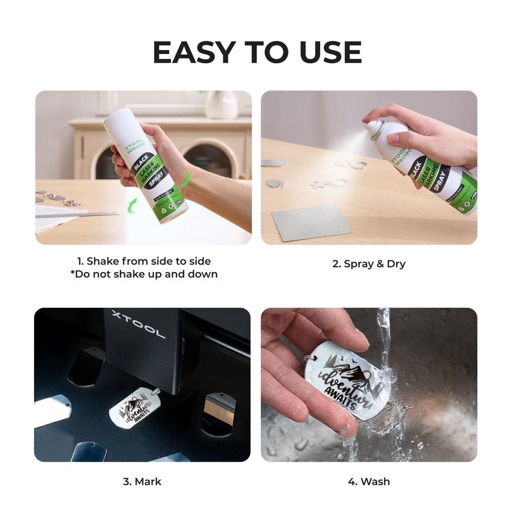 Black Laser Marking Spray (250 ml) 6