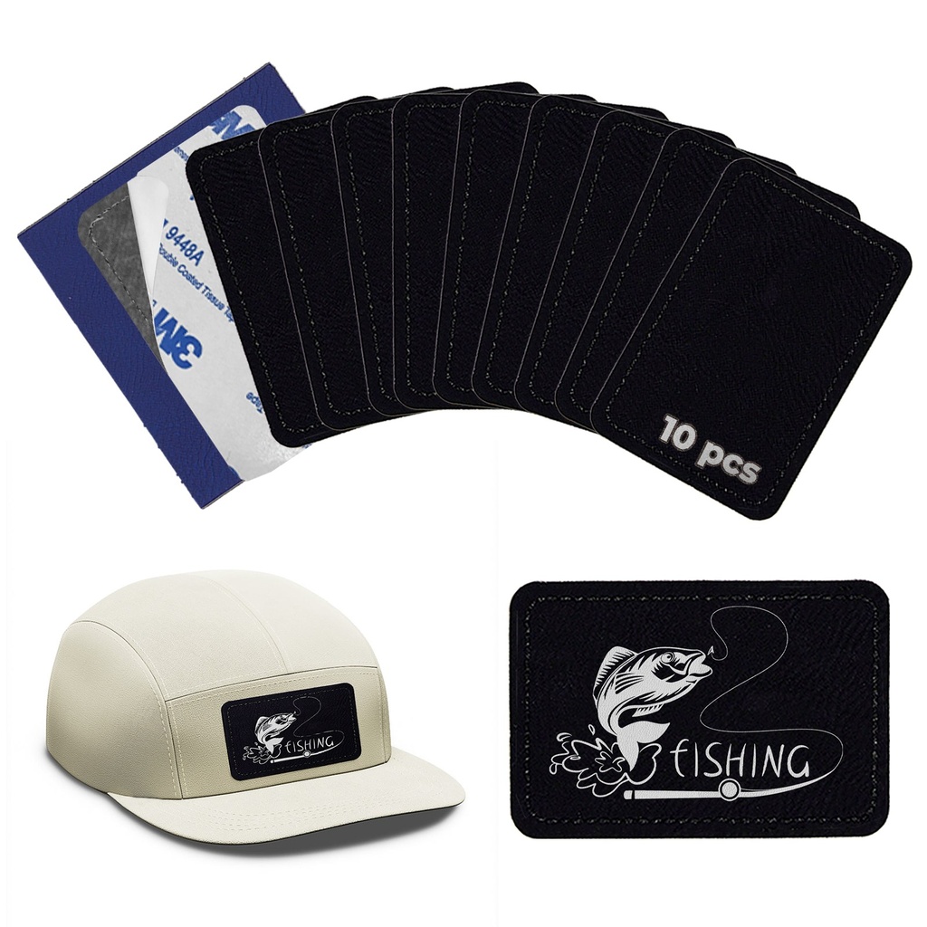 Rectangular Laserable PU Patches 76 × 51 mm (10 pcs) 4