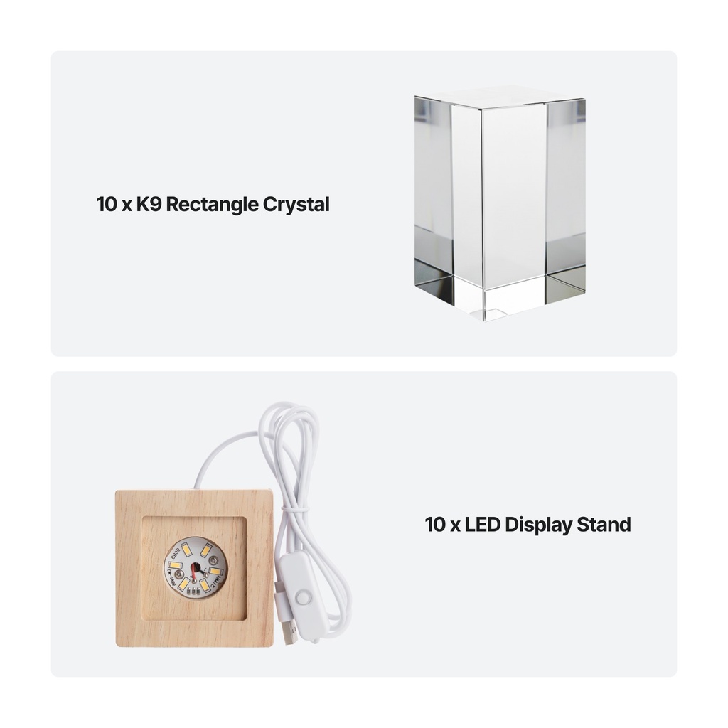 K9 Rectangle Crystal 3