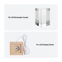 K9 Rectangle Crystal 3