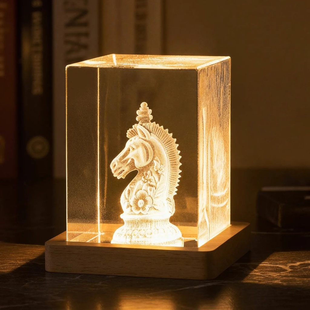 LED Display Stand for Rectangular Crystal 2