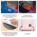 Round Laserable PU Patches 76 mm (10 pcs) 5