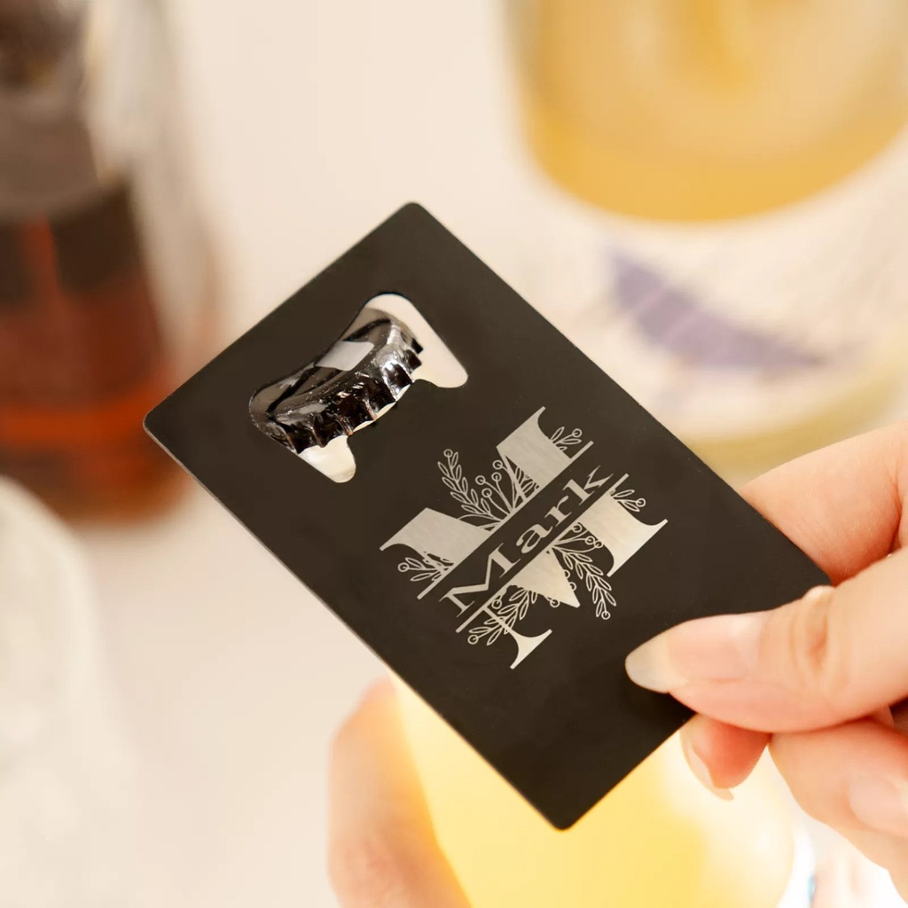 Credit Card Bottle Openers, Black (10 pcs) 6