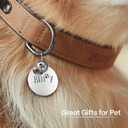 Stainless Steel Round Pet ID Tags (10 pcs) 4