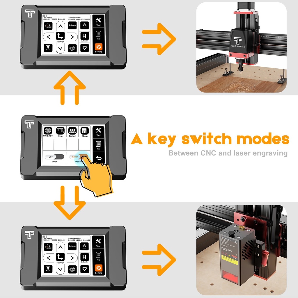 Two Trees TTC-450 Pro CNC Router 9