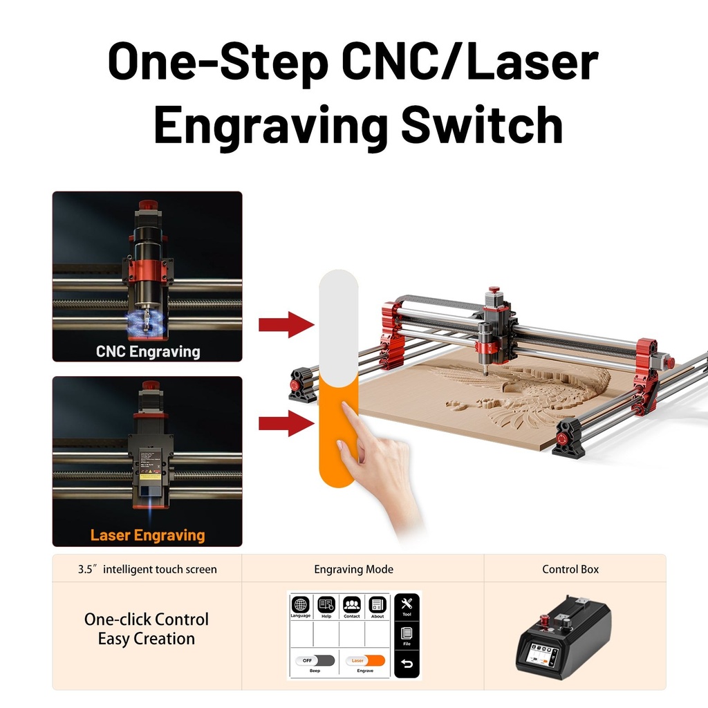 Two Trees TTC-H40 CNC Router 1000 × 1000 4