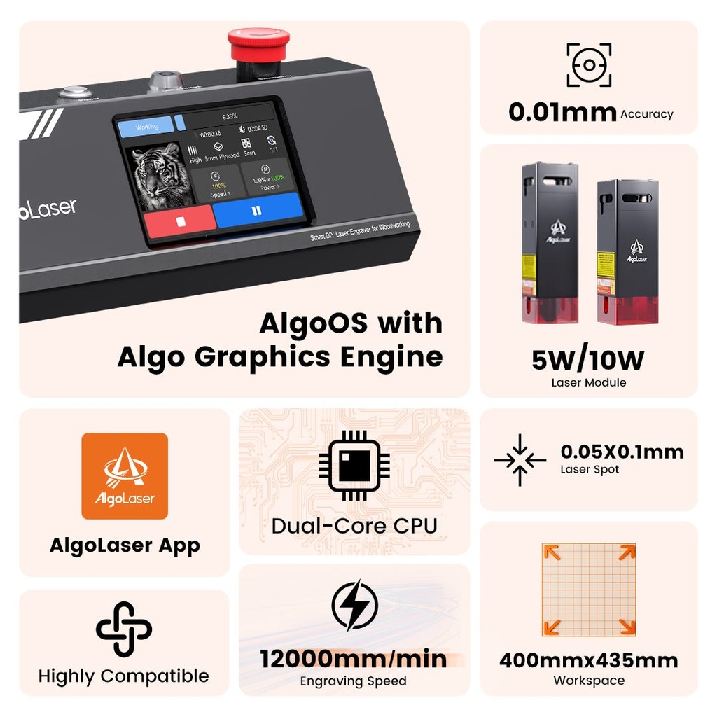 AlgoLaser DIY KIT MK2 2W 1064nm IR 3