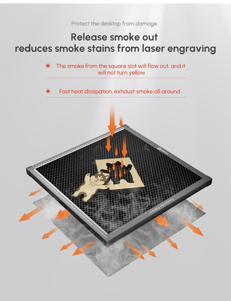 AlgoLaser Honeycomb Working Plate 450 × 450 mm 5