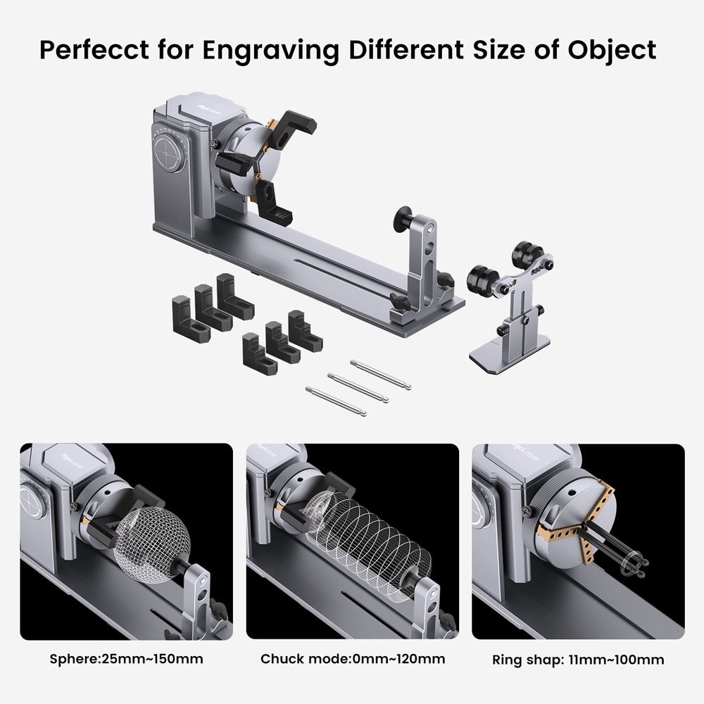 AlgoLaser Rotary Chuck 4-in-1 5