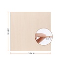 AlgoLaser Basswood Plywood 100 × 100 × 3 mm (10 pcs) 2