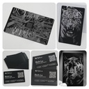 AlgoLaser Black Aluminium Business Cards (100 pcs) 2