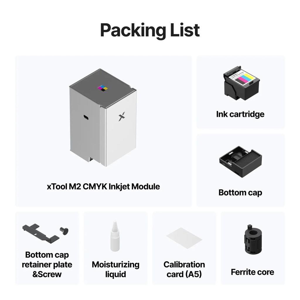 xTool M2 CMYK Inkjet Printing Module 6