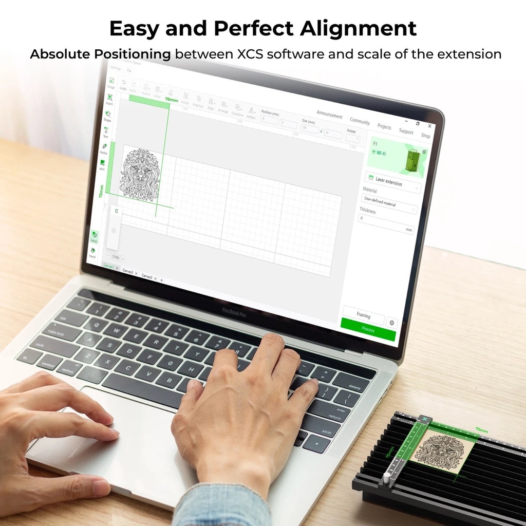 xTool F1/F2 Slide Extension 6