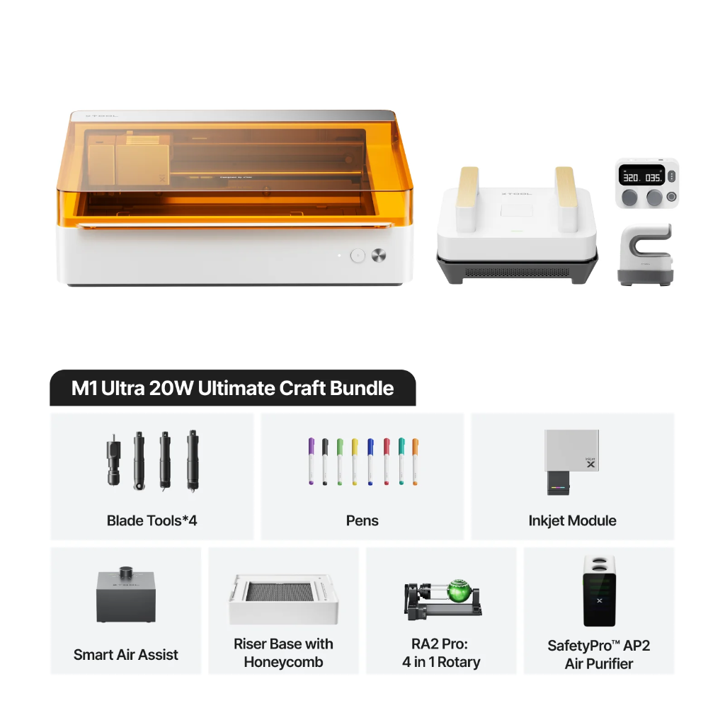 M2 20W Color Print & Cut Bundle