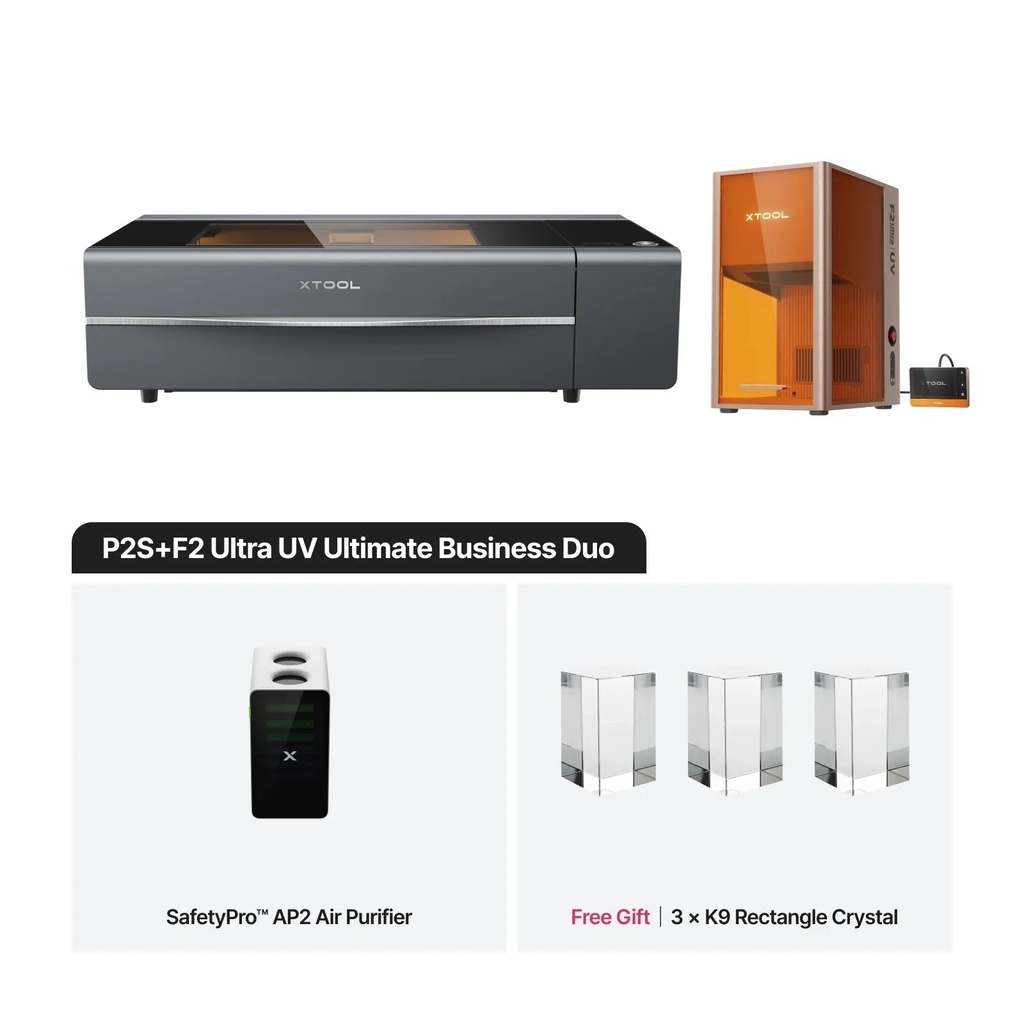 xTool P2S + F2 Ultra UV Business Duo