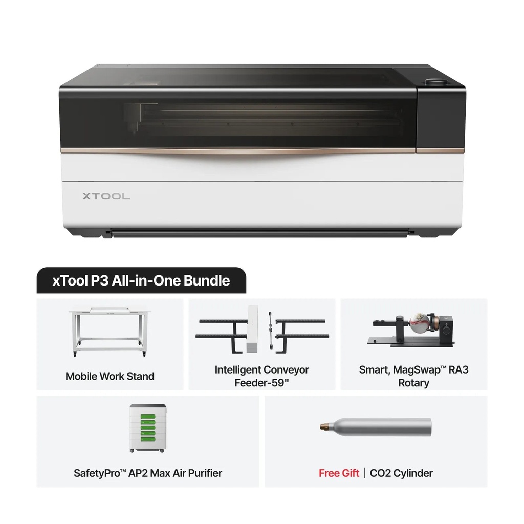 [P0101000118-P0101000117-P0102000110-P5010454-P0101000131] xTool P3 All-in-One Bundle