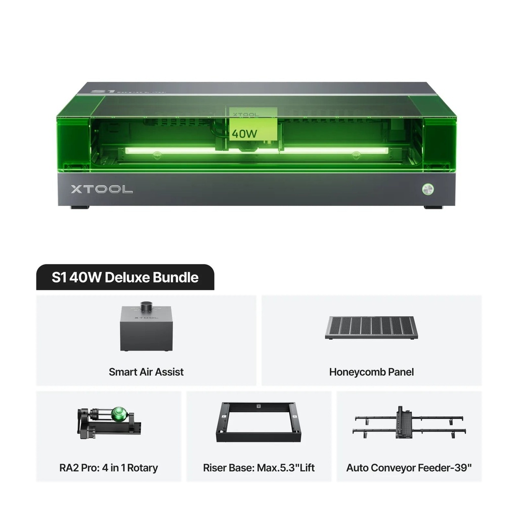xTool S1 40W Rotary Bundle