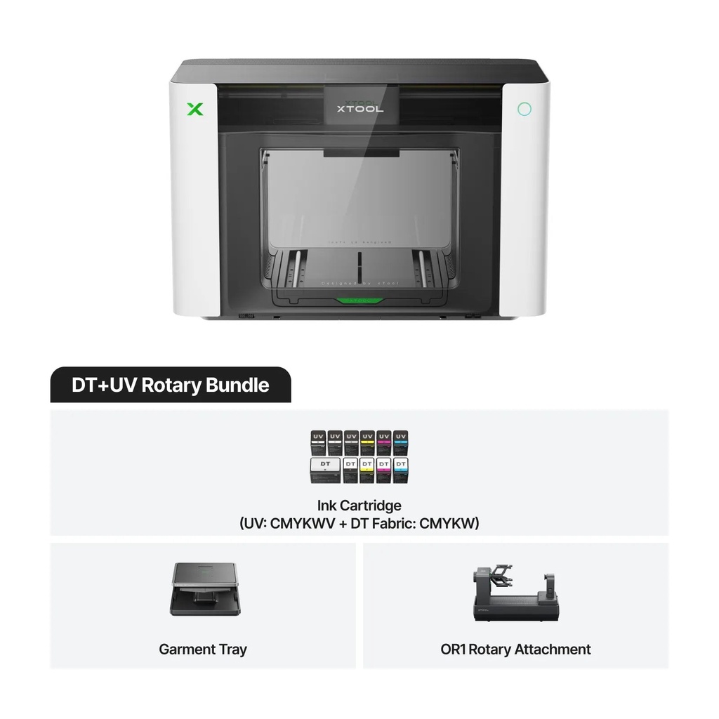 xTool O1 Omni Printer – UV & DTG Rotary Bundle