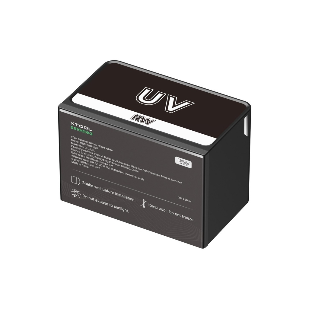 [P0104001439] xTool Selected UV Ink – Rigid White (290 მლ)