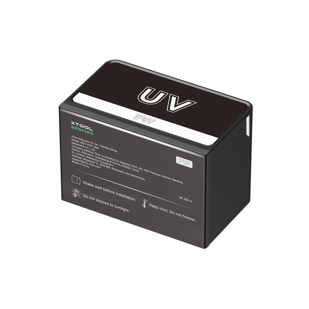 [P0104001440] xTool Selected UV Ink – Flexible White (290 мл)