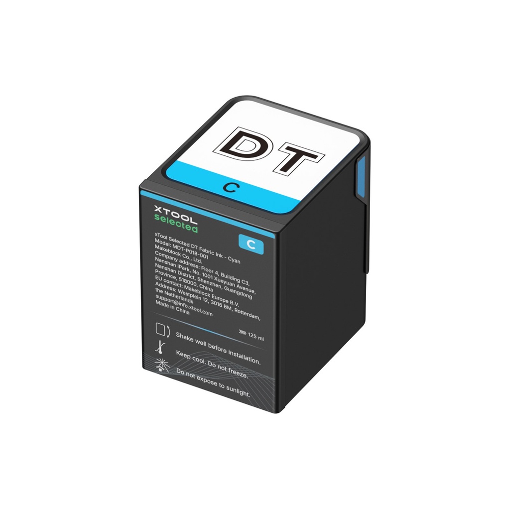 [P0104001444] xTool Selected DT Fabric Ink – Cyan (125 მლ)