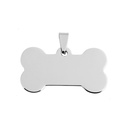 Silver Bone Dog Tags (10 pcs)