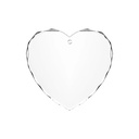 K5 Crystal Faceted Heart Ornaments 80 mm (3 pcs)